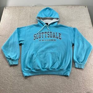 Prairie Mountain Hoodie Mens Large Blue Scottsdale Arizona Souvenir Pullover